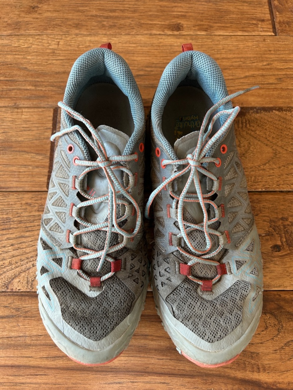 La Sportiva Bushido II Mountain Trail Running Shoes Moon / Paprika Size 8.5 - Picture 8 of 10